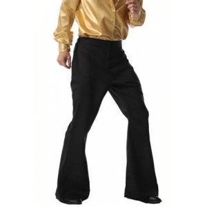 Black Flare Pants - 70s Costume Disco Pants